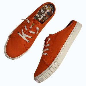 NWOB - TIMBERLAND Skyla Bay Orange/Red Canvas Mules